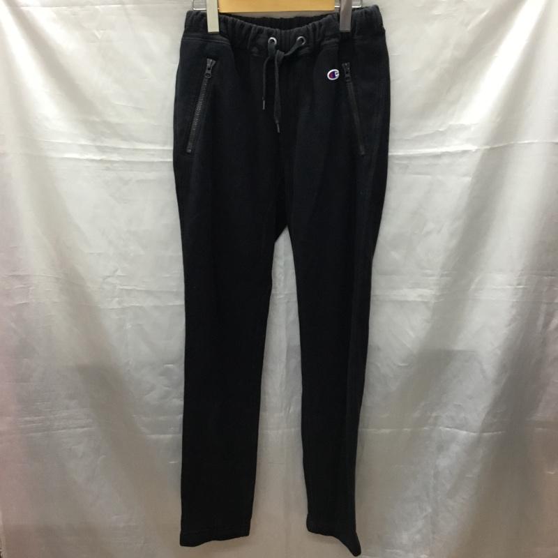 チャンピオン Champion ボトムス ボトムス スウェットパンツ C8-L214 REVERSE WEAVE 裏起毛 M ワンポイント 黒 / ブラック /  メンズ USED 古着 中古 10116104