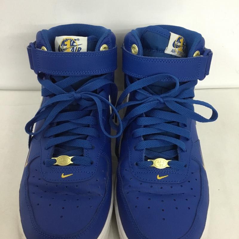 ナイキ NIKE スニーカー スニーカー DR9513 400 AIR FORCE 1 MID 07 LV8 27cm 箱有 27.0cm ロゴ、文字 青 / ブルー / X 白 / ホワイト /  メンズ USED 古着 中古 10131951