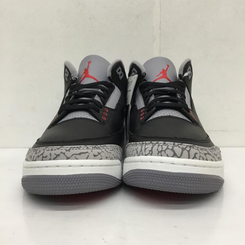 ナイキ NIKE スニーカー スニーカー DN3707-010 Air Jordan 3 Retro Black Cement 27.5cm  黒 / ブラック /  メンズ USED 古着 中古 10129380
