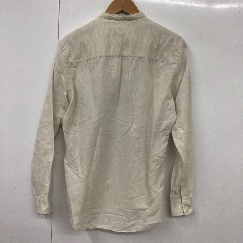 ザラ ZARA シャツ、ブラウス 長袖 長袖シャツ 無地シャツ カラーシャツ M 無地 白 / ホワイト /  メンズ USED 古着 中古 10131007