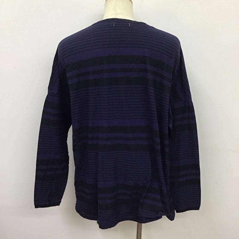 ノンネイティブ nonnative カットソー 長袖 長袖カットソー クルーネックカットソー ロングスリーブカットソー プリントTシャツ 3 ボーダー柄 マルチカラー / マルチカラー /  メンズ USED 古着 中古 10124168