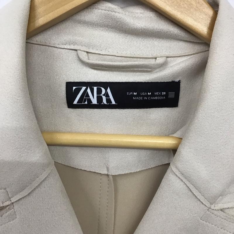 ザラ ZARA ベスト ベスト ロングベスト ノースリーブ バックスリット M 無地 アイボリー / アイボリー /  レディース USED 古着 中古 10138394