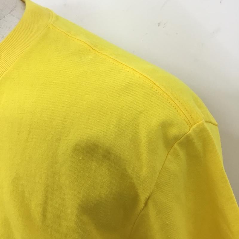 カーハート Carhartt Tシャツ 半袖 半袖カットソー プリントTシャツ クルーネックカットソー L ロゴ、文字 黄 / イエロー /  メンズ USED 古着 中古 10120803