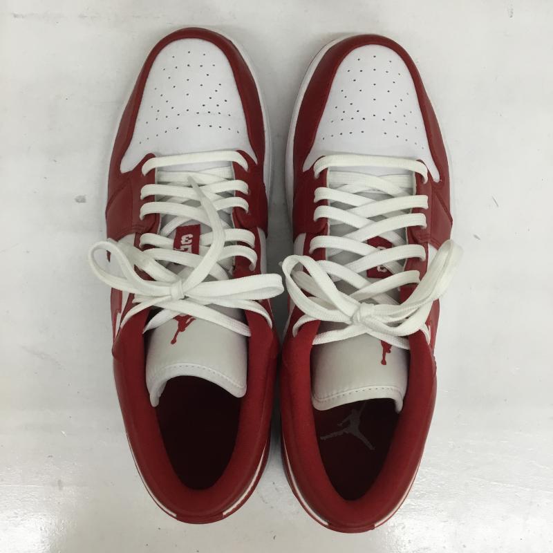 ナイキ NIKE スニーカー スニーカー AIR JORDAN 1 LOW 553558-611 28.5cm 赤 / レッド / X 白 / ホワイト /  メンズ USED 古着 中古 10120716
