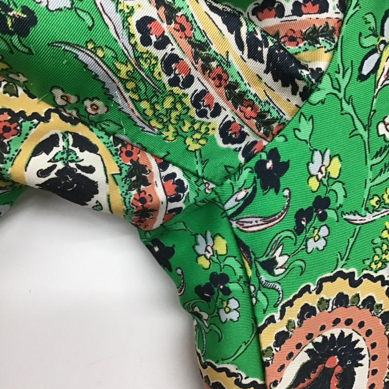 ザラ ZARA パンツ スラックス S 総柄 緑 / グリーン /  レディース USED 古着 中古 10140646
