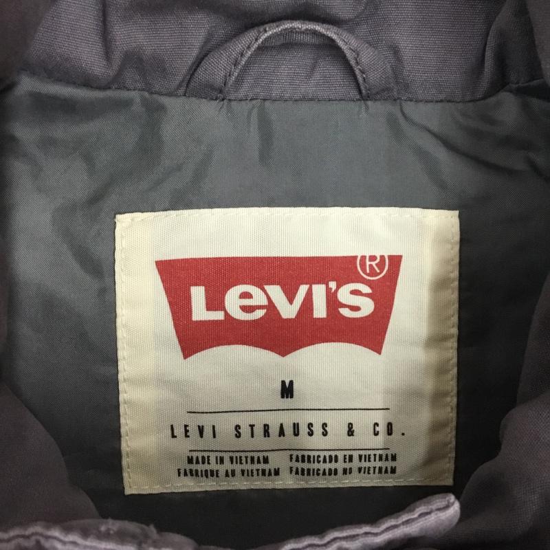 リーバイス Levi s ベスト ベスト 前ボタンベスト ダウンベスト ノースリーブ M 無地 灰 / グレー /  メンズ USED 古着 中古 10116679