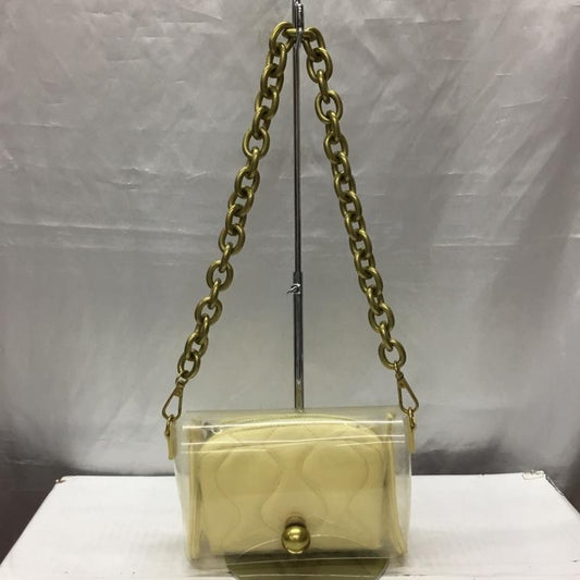 ザラ ZARA ハンドバッグ ハンドバッグ 6587 810 090 ビニール 無地 黄 / イエロー / X 金 / ゴールド / X 透明 / クリア /  レディース USED 古着 中古 10117640