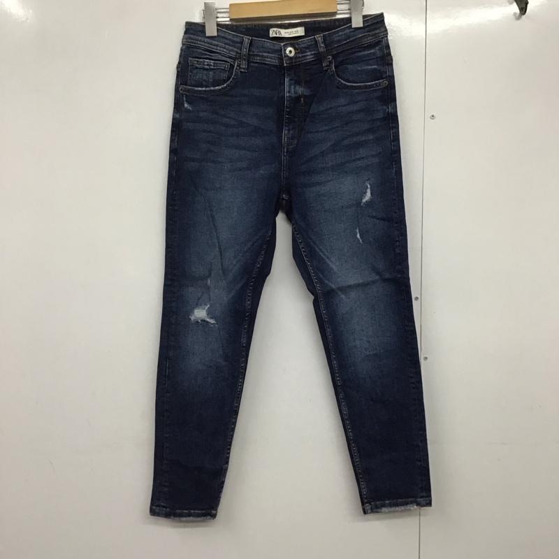 ザラ ZARA パンツ デニム、ジーンズ 40 無地 青 / ブルー /  レディース USED 古着 中古 10141728