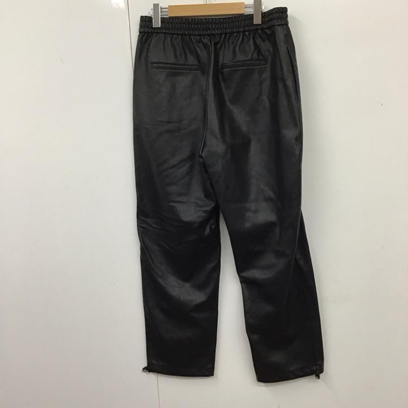 ザラ ZARA ボトムス ボトムス 7102 154 800 フェイクレザーパンツ L 無地 黒 / ブラック /  レディース USED 古着 中古 10120864