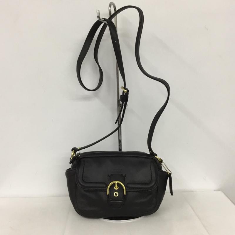コーチ COACH ショルダーバッグ ショルダーバッグ F25150 ポシェット ミニバッグ ロゴ、文字 黒 / ブラック /  レディース USED 古着 中古 10131865