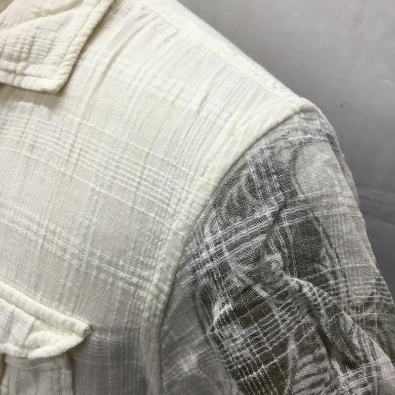 ディーゼル DIESEL シャツ、ブラウス 半袖 半袖シャツ カラーシャツ 半袖カットソー プリントシャツ M プリント 白 / ホワイト /  メンズ USED 古着 中古 10106489