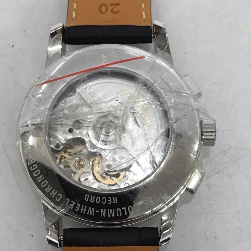 ロンジン LONGINES 腕時計 アナログ（自動巻き） レザーベルト 箱有 ロゴ、文字 黒 / ブラック /  メンズ USED 古着 中古 10134477