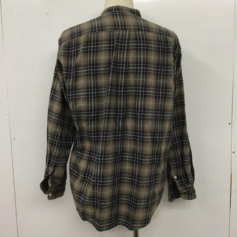 アーバンリサーチドアーズ URBAN RESEARCH DOORS シャツ、ブラウス 長袖 dr27-13x755 ネルバンドカラーシャツ ノーカラーシャツ チェックシャツ M チェック マルチカラー / マルチカラー /  メンズ USED 古着 中古 10110217