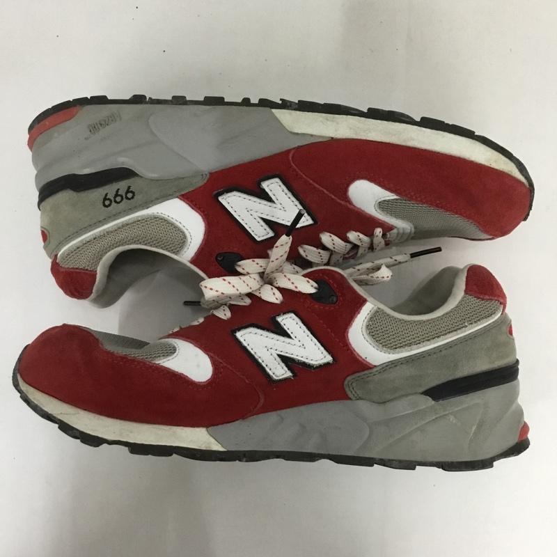 ニューバランス New Balance スニーカー スニーカー ML999SBG 27cm 27.0cm ロゴ、文字 赤 / レッド / X 灰 / グレー /  メンズ USED 古着 中古 10124397