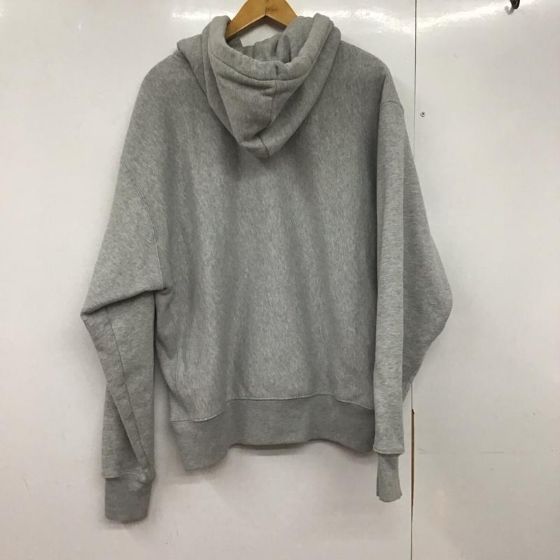 チャンピオン Campion パーカー 長袖 L 無地 灰 / グレー /  メンズ USED 古着 中古 10142996