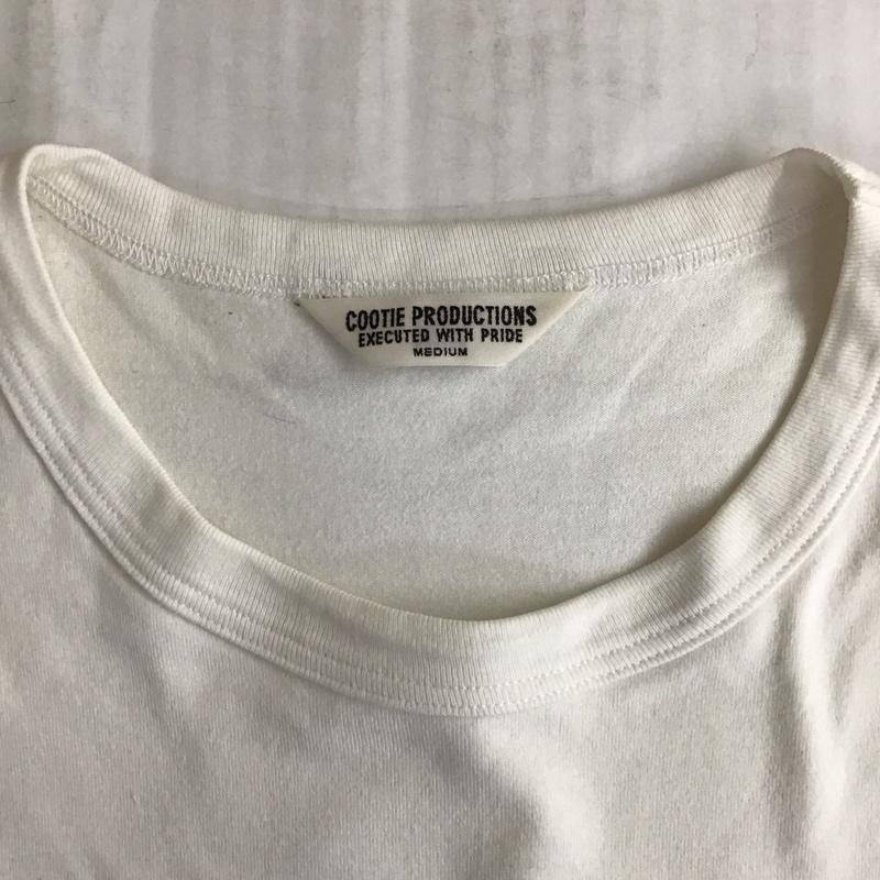 クーティー COOTIE Tシャツ 半袖 半袖カットソー プリントTシャツ クルーネックカットソー M プリント 白 / ホワイト /  メンズ USED 古着 中古 10115132