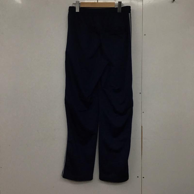 アディダス adidas パンツ ワークパンツ、ペインターパンツ ワイドパンツ カジュアルパンツ ワークパンツ ジャージ M ロゴ、文字 紺 / ネイビー /  メンズ USED 古着 中古 10143380