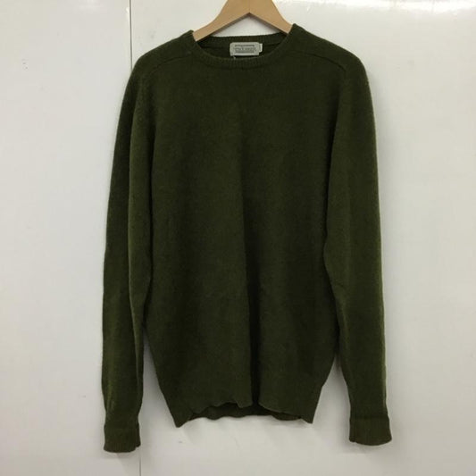 ニューヨーカー NEWYORKER ニット、セーター 長袖 L 無地 緑 / グリーン /  メンズ USED 古着 中古 10120194