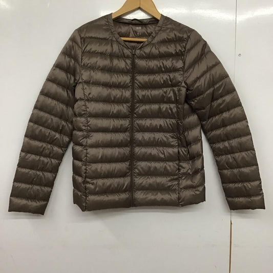 ユニクロ UNIQLO ジャケット、上着 ダウンジャケット L 無地 茶 / ブラウン /  レディース USED 古着 中古 10150919