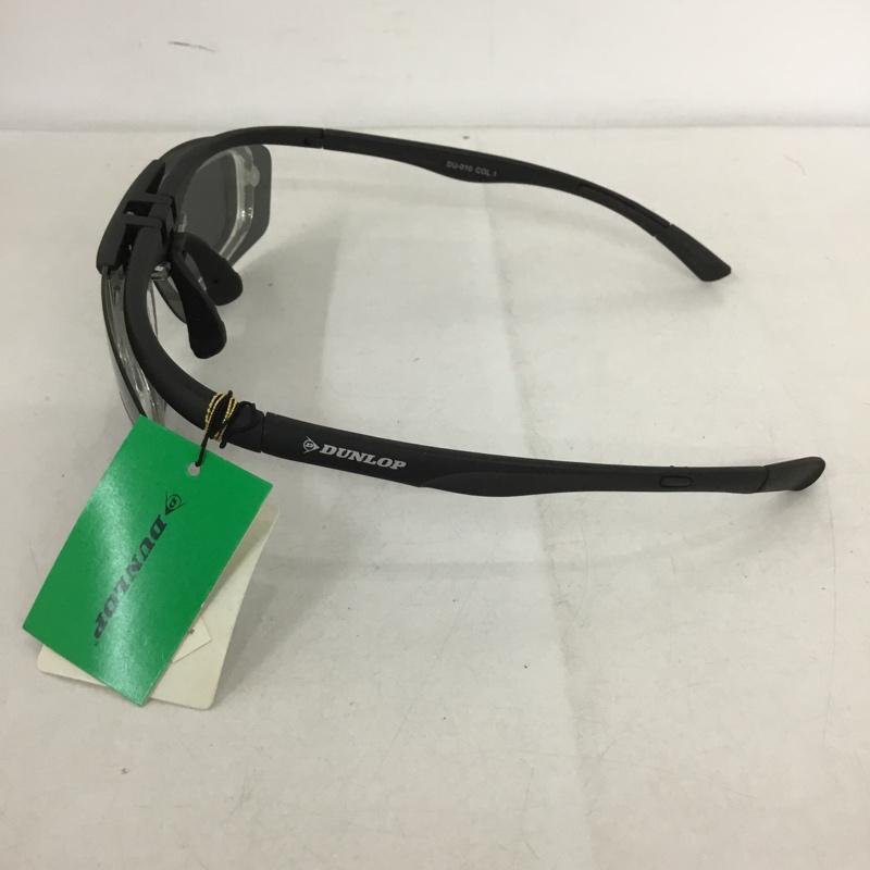 ダンロップ DUNLOP めがね・サングラス サングラス DU-010 スポーツサングラス ミラーレンズ ロゴ、文字 黒 / ブラック /  メンズ USED 古着 中古 10140531