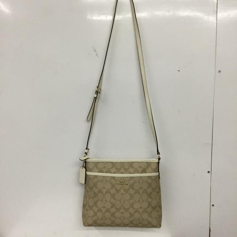 コーチ COACH ショルダーバッグ ショルダーバッグ F29210 シグネチャー柄 ロゴ、文字 ベージュ / ベージュ /  レディース USED 古着 中古 10149478