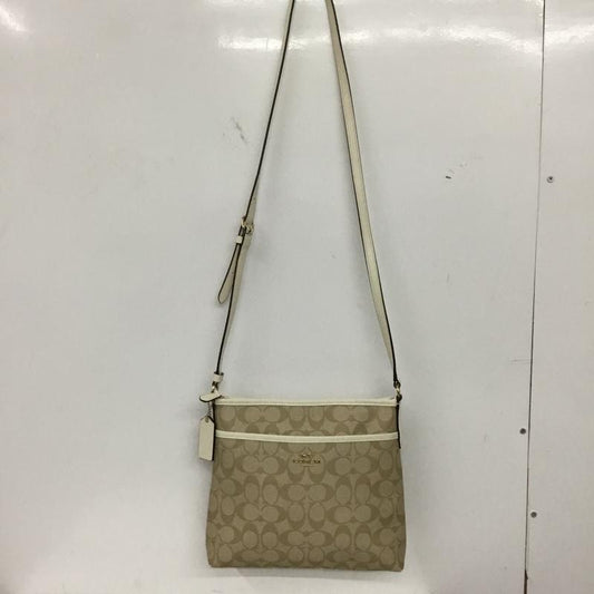 コーチ COACH ショルダーバッグ ショルダーバッグ F29210 シグネチャー柄 ロゴ、文字 ベージュ / ベージュ /  レディース USED 古着 中古 10149478
