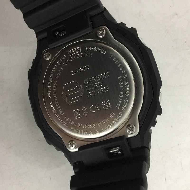 ジーショック G-SHOCK 腕時計 アナログ（クォーツ式） GA-82100 アナログコンビネーション 八角形 ロゴ、文字 黒 / ブラック /  メンズ USED 古着 中古 10145829