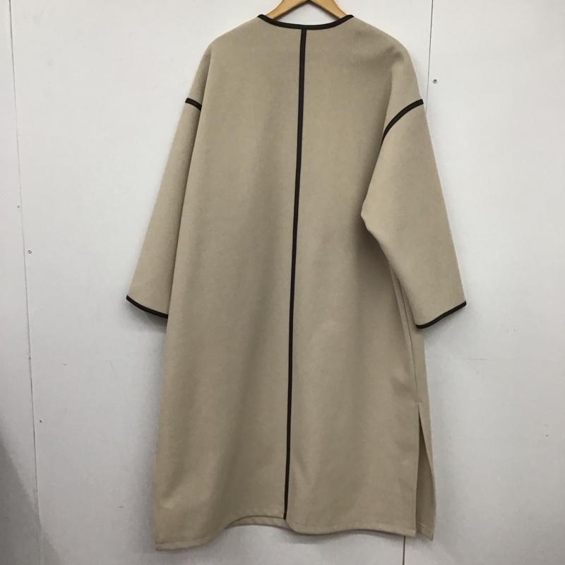 レイカズン Ray Cassin コート コート一般 長袖ロングコート アウター ノーカラーカジュアルジャケット FREE 無地 ベージュ / ベージュ /  レディース USED 古着 中古 10141665