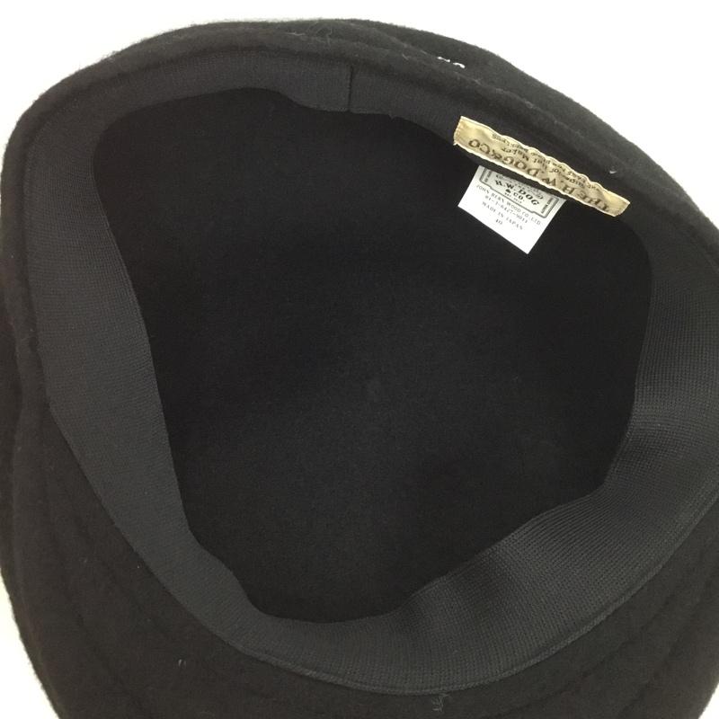 ザエイチダブリュードッグアンドコー THE H.W.DOG&CO. 帽子 ハンチング D-00996 WOOL ASCOT アスコットハンチング ロゴ、文字 黒 / ブラック /  メンズ USED 古着 中古 10132845