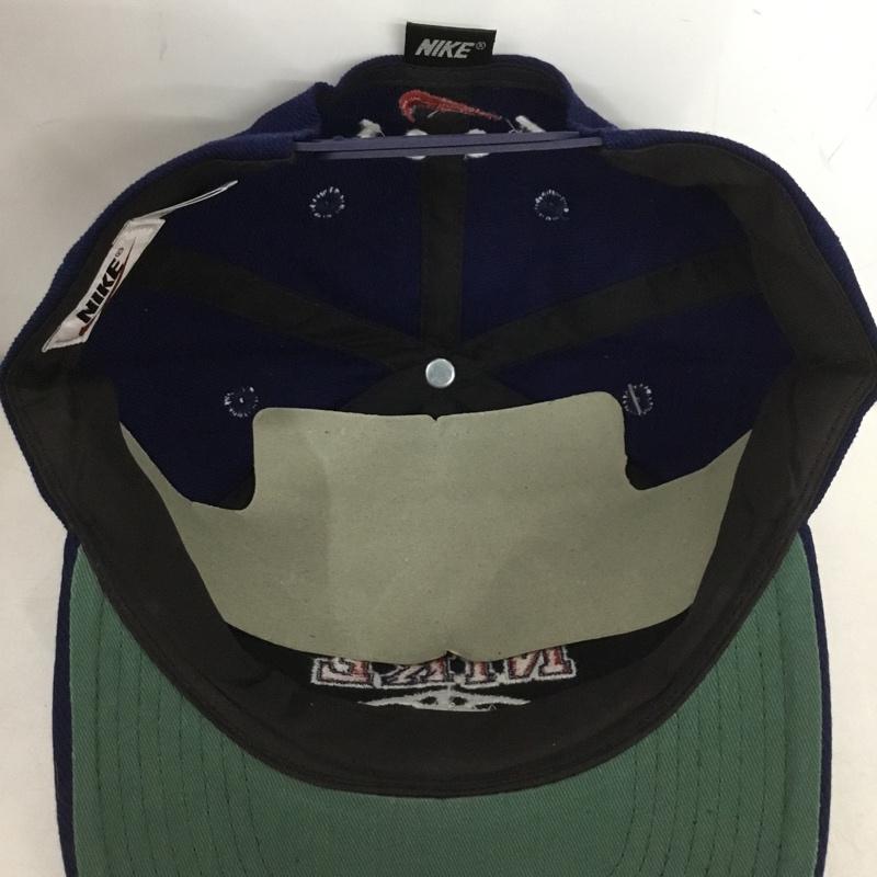 ナイキ NIKE 帽子 キャップ F7WDI 90s 90年代 ロゴ、文字 紺 / ネイビー /  メンズ USED 古着 中古 10149896