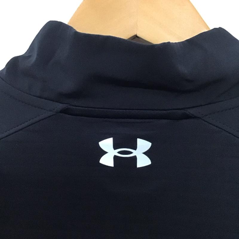 アンダーアーマー UNDER ARMOUR ジャケット、上着 ジャケット、ブレザー ハーフジップ XL 無地 黒 / ブラック /  メンズ USED 古着 中古 10134860
