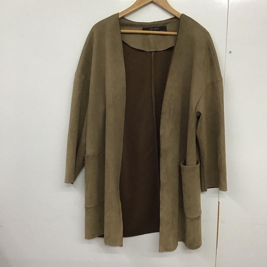ザラ ZARA コート コート一般 S 無地 茶 / ブラウン /  レディース USED 古着 中古 10141630