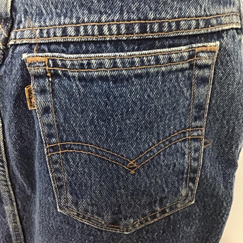 リーバイス Levi s スカート ひざ丈スカート デニムスカート 無地 青 / ブルー /  レディース USED 古着 中古 10117682