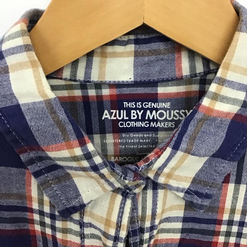 アズールバイマウジー AZUL BY MOUSSY シャツ、ブラウス 長袖 長袖シャツ チェックシャツ カラーシャツ S チェック マルチカラー / マルチカラー /  レディース USED 古着 中古 10136262