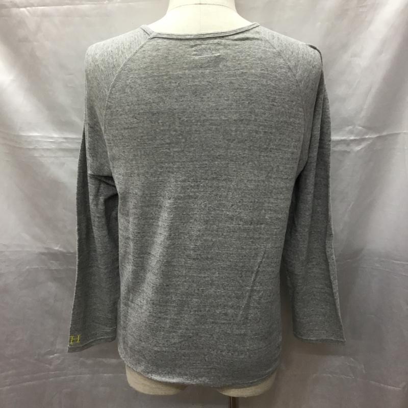 ハリウッドランチマーケット HOLLYWOOD RANCH MARKET カットソー 長袖 長袖カットソー Vネックカットソー ロングスリーブカットソー 無地Tシャツ 4 無地 灰 / グレー /  メンズ USED 古着 中古 10114129
