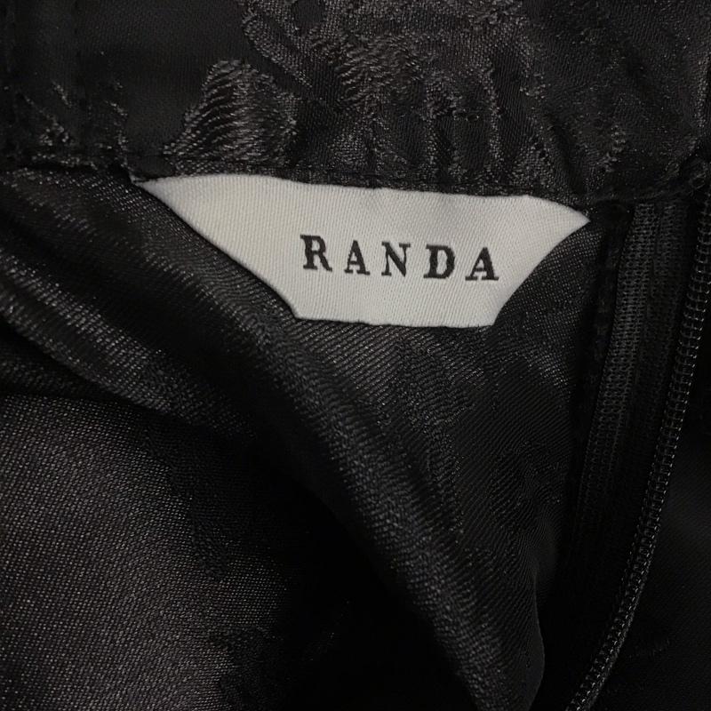 ランダ RANDA スカート ロングスカート BS01769L4 フラワージャガードスカート 0 花柄 黒 / ブラック /  レディース USED 古着 中古 10106973