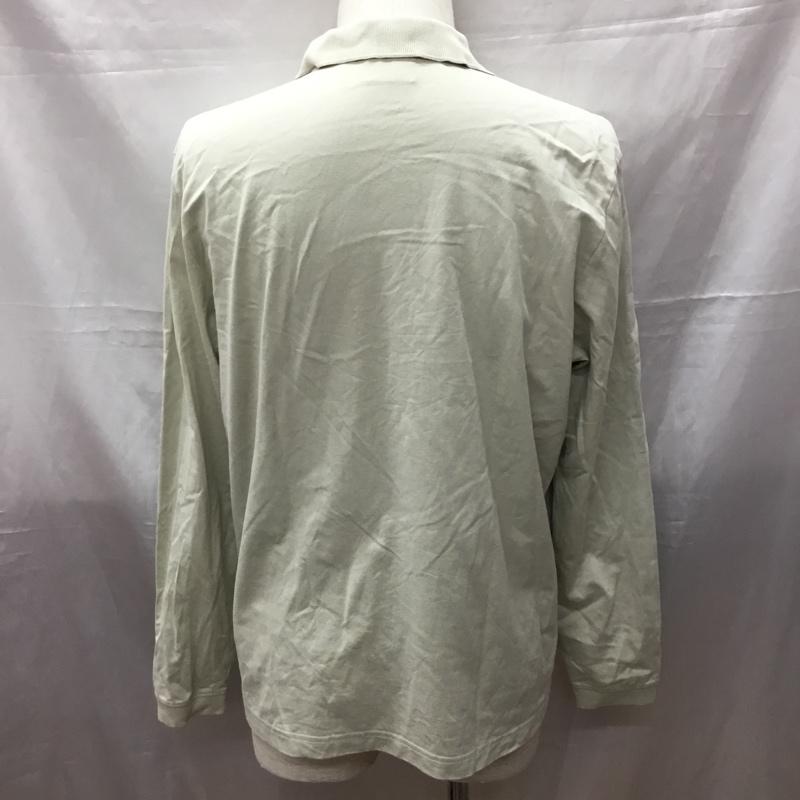ラコステ LACOSTE ポロシャツ 長袖 ワニ 5191L 5 ワンポイント ベージュ / ベージュ /  メンズ USED 古着 中古 10111399