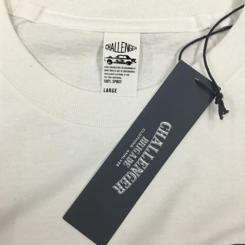チャレンジャー CHALLENGER Tシャツ 長袖 CLG-TA 022-013 Gary YAMAMOTO LS BAITS TEE タグ付き L ロゴ、文字 白 / ホワイト /  メンズ USED 古着 中古 10109674