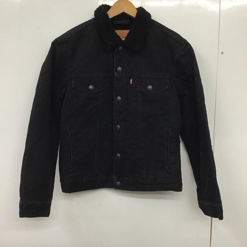 リーバイストラウスアンドコー Levi Strauss & co. ジャケット、上着 ジャケット、ブレザー デニムジャケット Gジャン アウター 裏地ボア S ロゴ、文字 黒 / ブラック /  メンズ USED 古着 中古 10139052