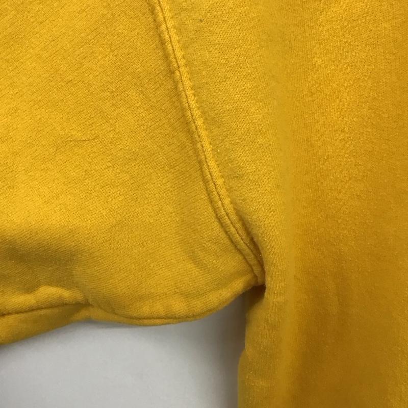 ギルダン GILDAN パーカー 長袖 長袖パーカー プルオーバーパーカー スウェット L ロゴ、文字 黄 / イエロー /  メンズ USED 古着 中古 10145524