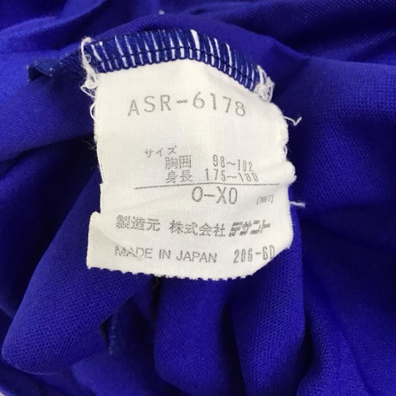 アディダス adidas Tシャツ 半袖 プリント X ロゴ、文字 青 / ブルー /  メンズ USED 古着 中古 10128481