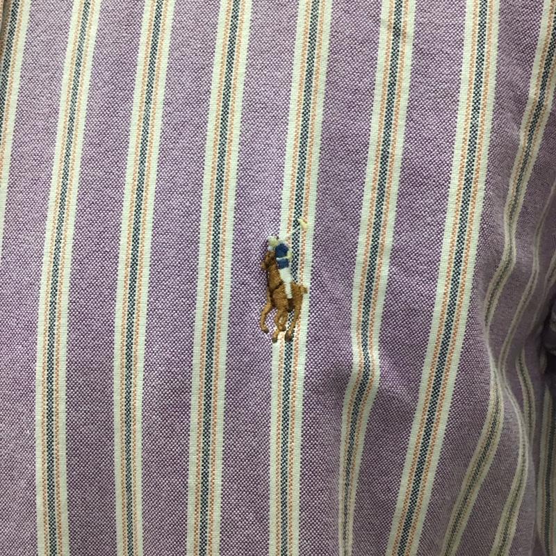ラルフローレン RALPHLAUREN シャツ、ブラウス 長袖 ボタンダウンシャツ M ストライプ マルチカラー / マルチカラー /  メンズ USED 古着 中古 10122051