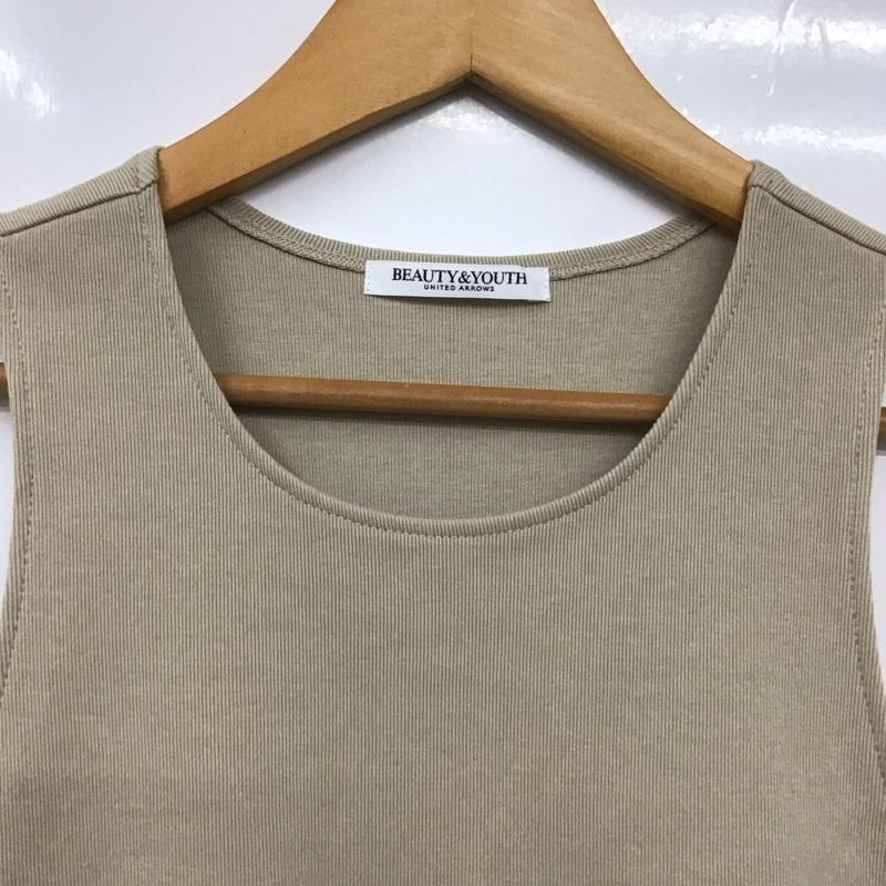 ビューティアンドユースユナイテッドアローズ BEAUTY&YOUTH UNITED ARROWS ワンピース ロングスカート 1626-137-4335 コンビノースリーブワンピース 無地 ベージュ / ベージュ / X 灰 / グレー /  レディース USED 古着 中古 10131479