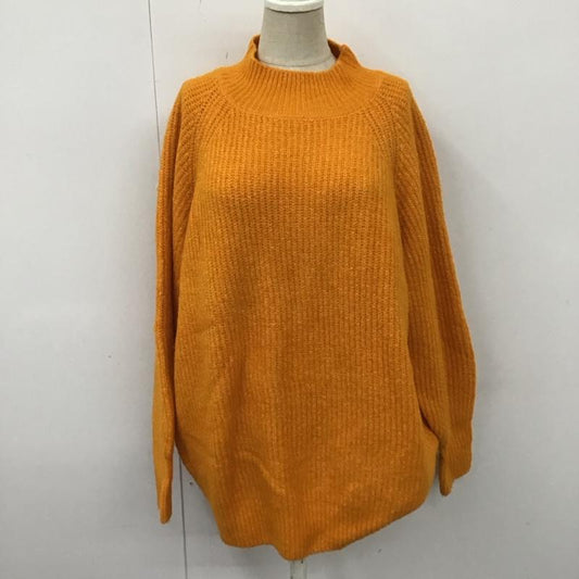 アイテムズ アーバンリサーチ ITEMS URBAN RESEARCH ニット、セーター 長袖 it37-22b012 フワフワハイネックニット FREE 無地 橙 / オレンジ /  レディース USED 古着 中古 10121519