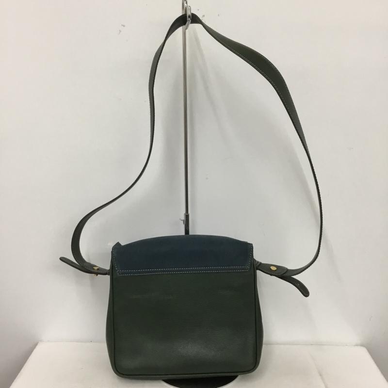 ロエベ LOEWE ショルダーバッグ ショルダーバッグ ベラスケス バイカラー ロゴ、文字 緑 / グリーン / X 青 / ブルー /  レディース USED 古着 中古 10147451