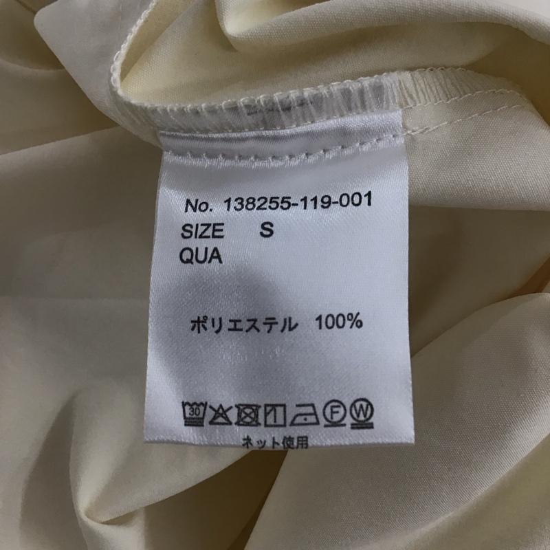 オルン OLUN ワンピース ロングスカート 138255-119-001 waist ribbon volume onepiece 長袖 S 無地 アイボリー / アイボリー /  レディース USED 古着 中古 10147160