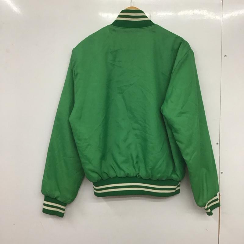 古着 USED ジャケット、上着 ジャンパー、ブルゾン スタジャン M ロゴ、文字 緑 / グリーン /  メンズ USED 古着 中古 10137984