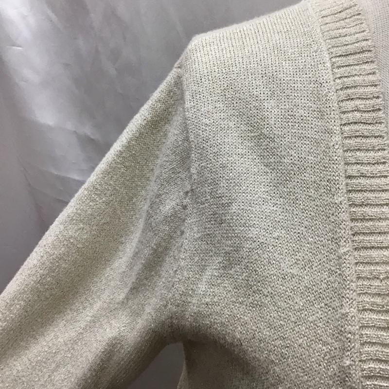 ポール＆ジョー シスター PAUL & JOE SISTER カーディガン 長袖 36011-87002E Vネック ロング丈 1 無地 アイボリー / アイボリー /  レディース USED 古着 中古 10115411