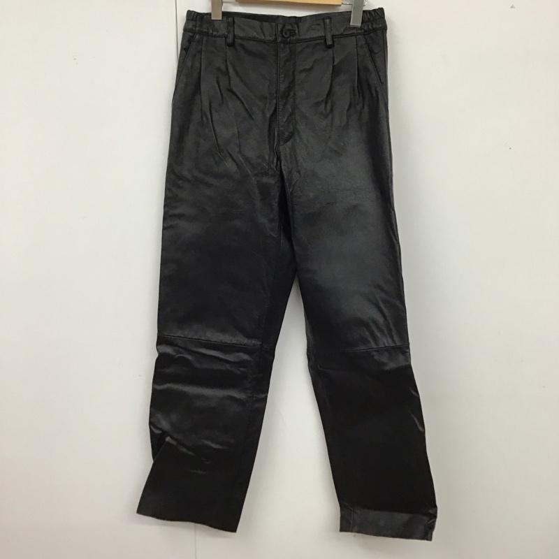 古着 USED パンツ ワークパンツ、ペインターパンツ レザーパンツ カジュアルパンツ ストレートパンツ M 無地 黒 / ブラック /  メンズ USED 古着 中古 10119012