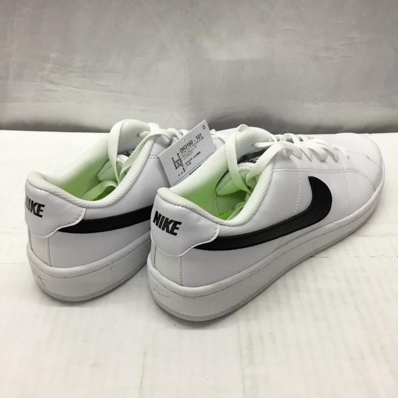 ナイキ NIKE スニーカー スニーカー DH3160-101 COURT ROYALE 2 28cm 箱有 28.0cm ロゴ、文字 白 / ホワイト / X 黒 / ブラック /  メンズ USED 古着 中古 10121851